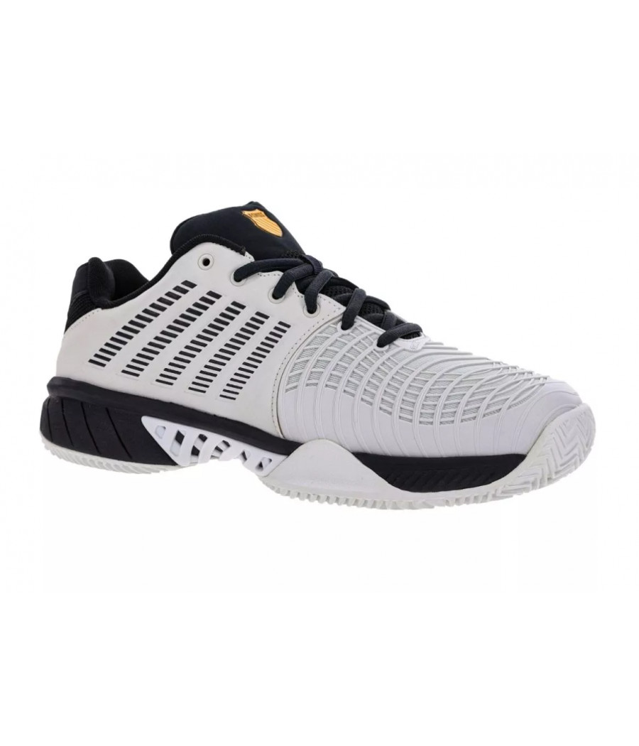 Chaussures de padel K-Swiss Express light 3 HB couleur blanc et noir