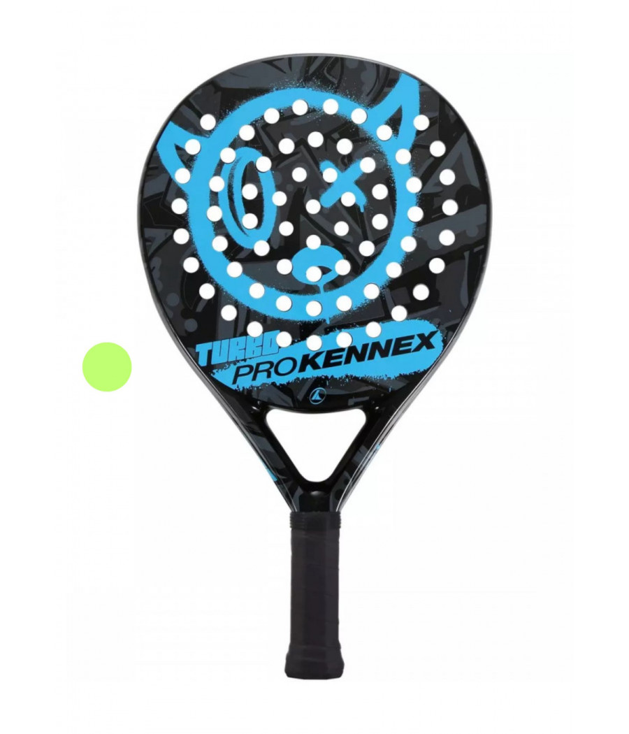 Raquette de padel Pro Kennex Turbo smiley bleu