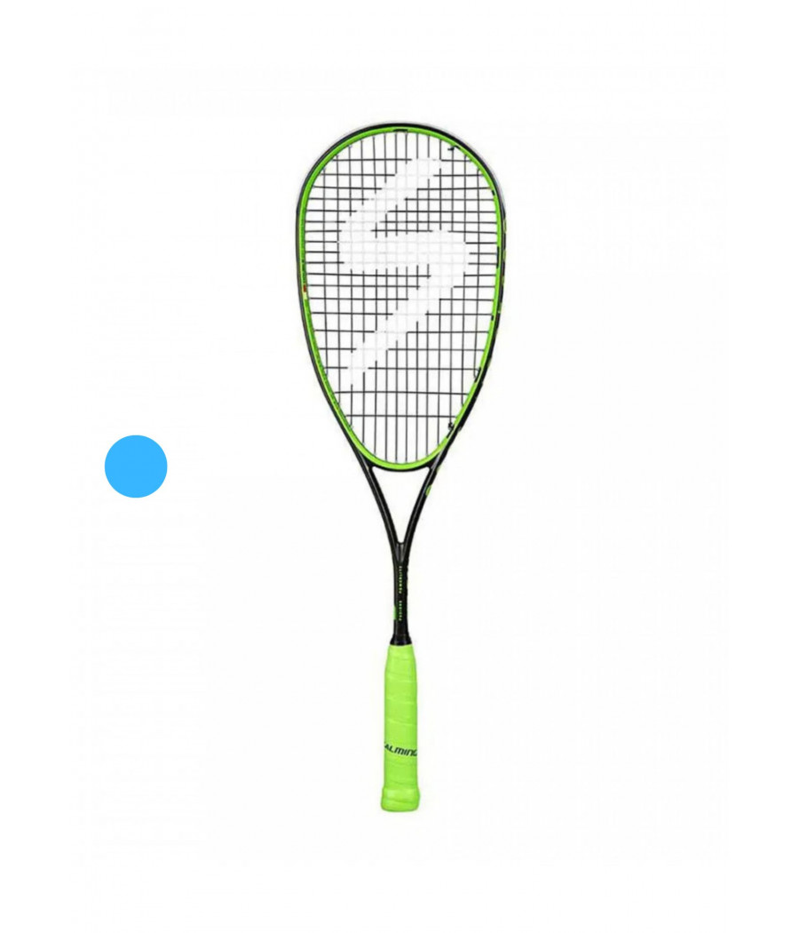 Raquette de squash Salming Fusione Powerlite jaune et noire