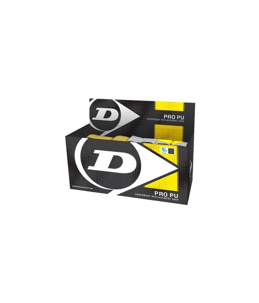 Dunlop Pro PU Squash Grip bleu, jaune, rouge, noir