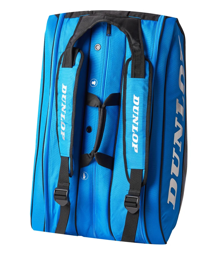 Sac de squash Dunlop thermobag FX Performance 12R bleu et noir