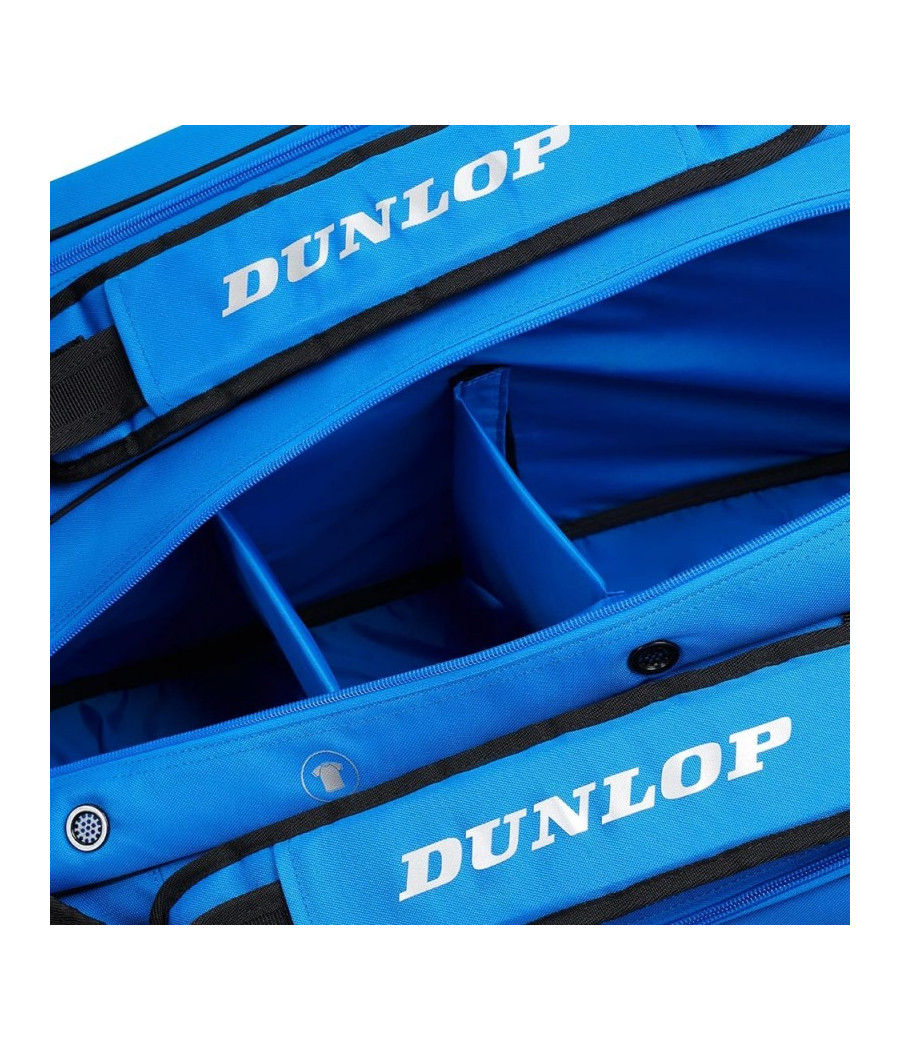 Sac de squash Dunlop thermobag FX Performance 12R bleu et noir