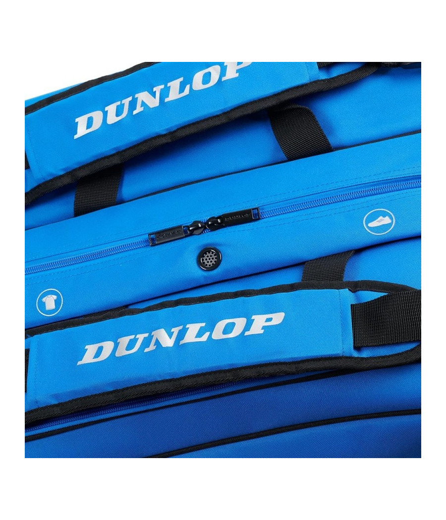 Sac de squash Dunlop thermobag FX Performance 12R bleu et noir