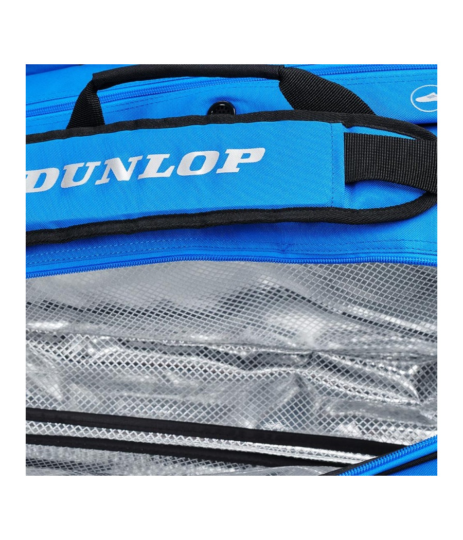 Sac de squash Dunlop thermobag FX Performance 12R bleu et noir