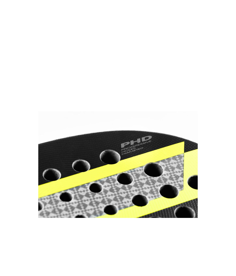 Raquette de padel Tecnifibre Wall Breaker 360 noir et jaune