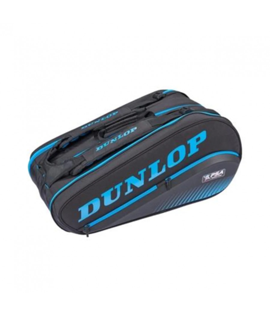 Sac de squash Dunlop PSA Series 12 Racket Thermo noir et bleu