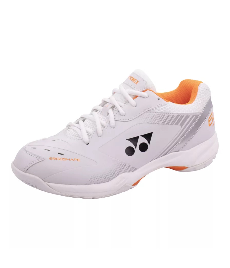 Chaussure indoor Yonex Power Cushion 65 X blanc et orange