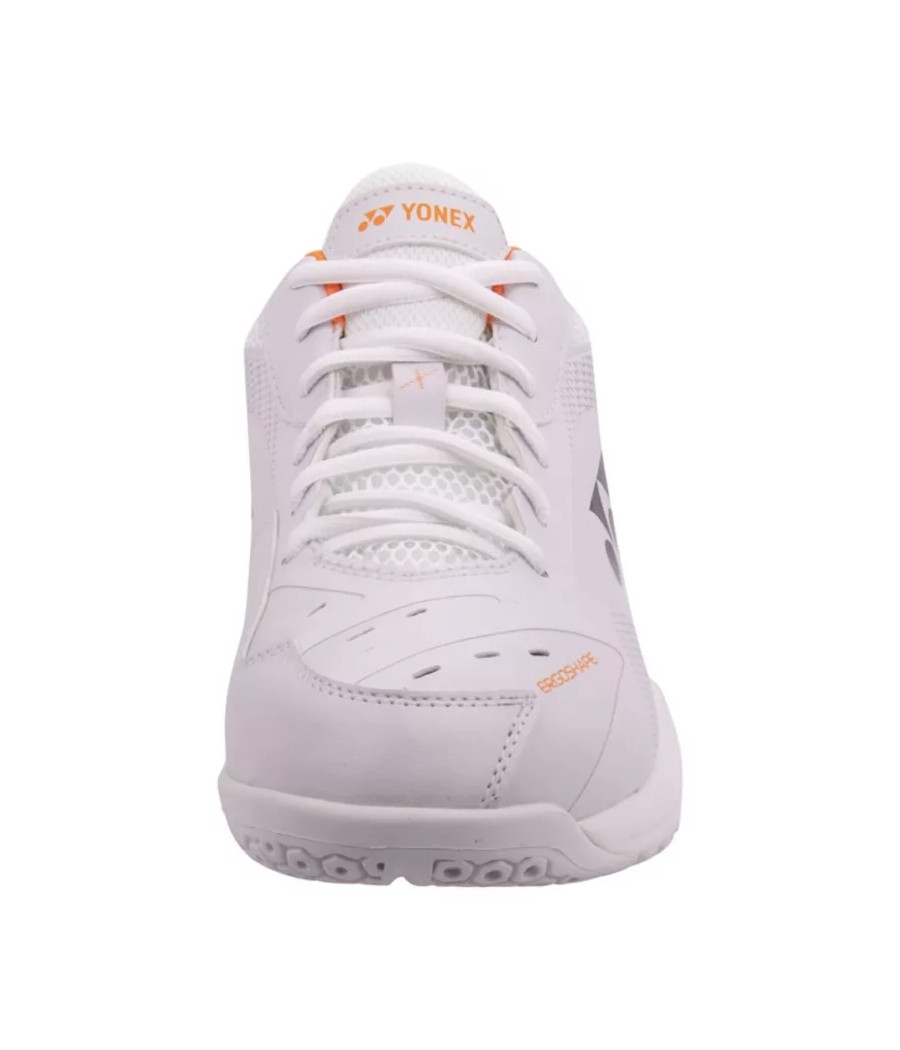 Chaussure indoor Yonex Power Cushion 65 X blanc et orange