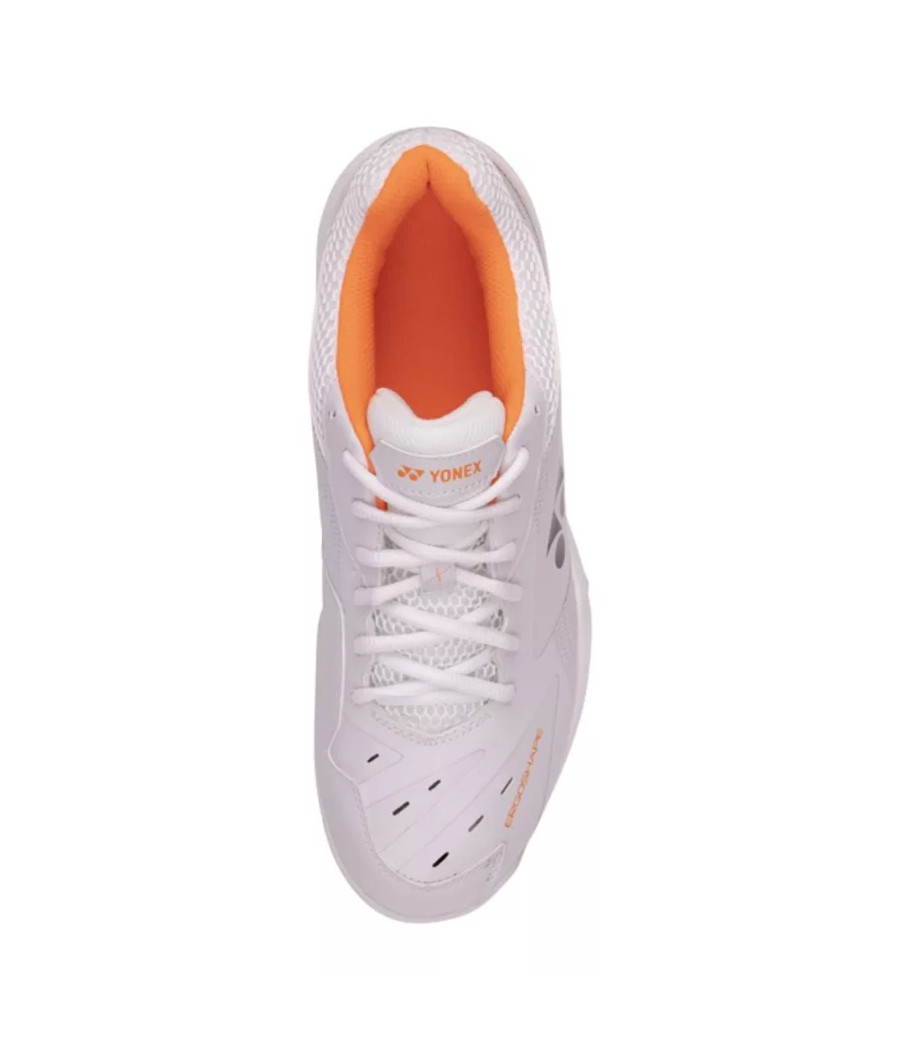 Chaussure indoor Yonex Power Cushion 65 X blanc et orange