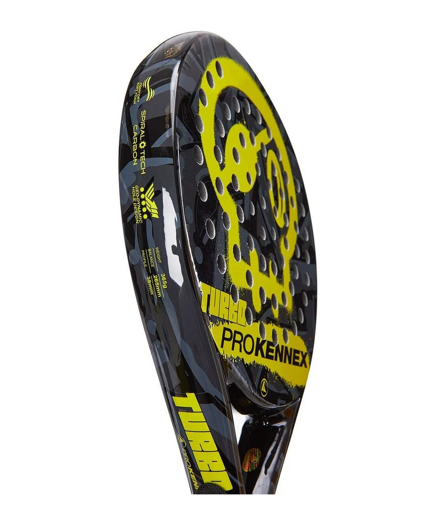 Raquette de padel Pro Kennex Turbo smiley jaune