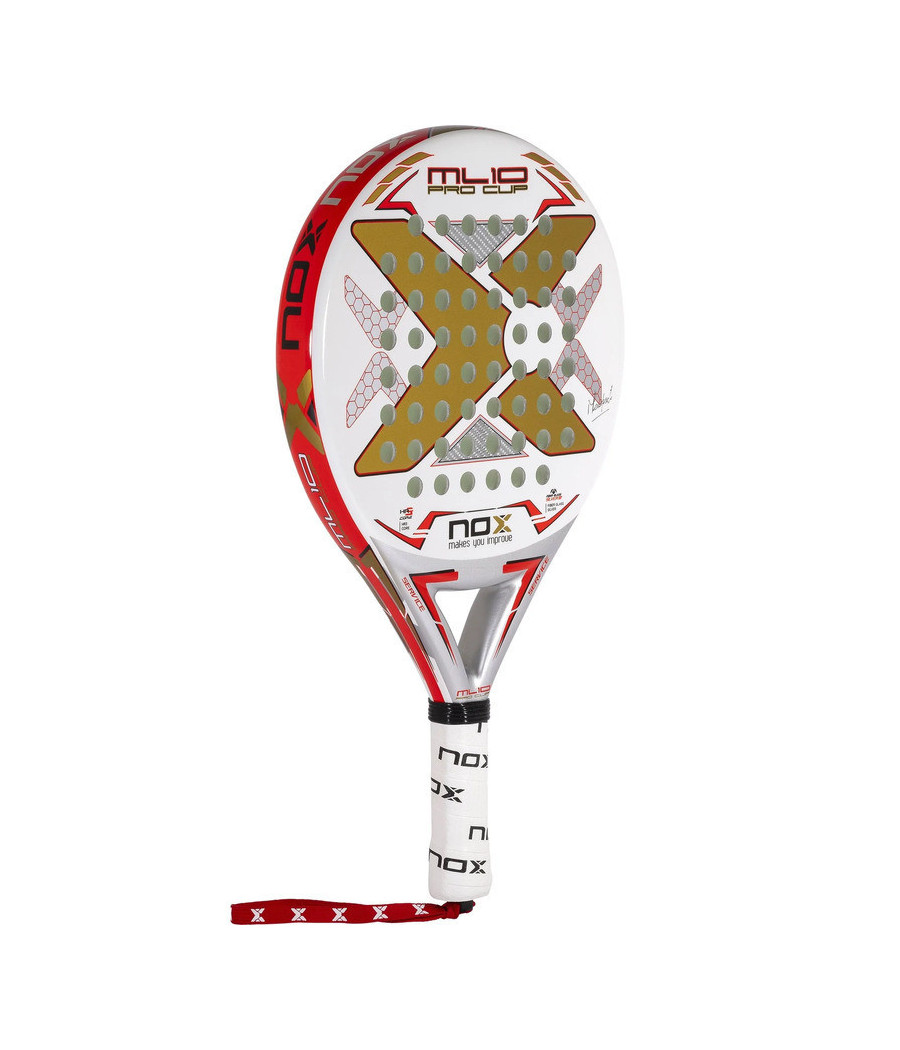 Raquette de padel Nox ML10 Pro Cup blanche et or