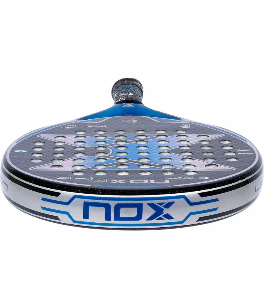 Raquette de padel Nox Equation WPT bleu et noir brillant