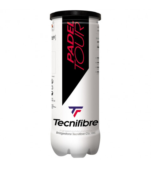Boîte de 3 balles de padel Tecnifibre tour padel