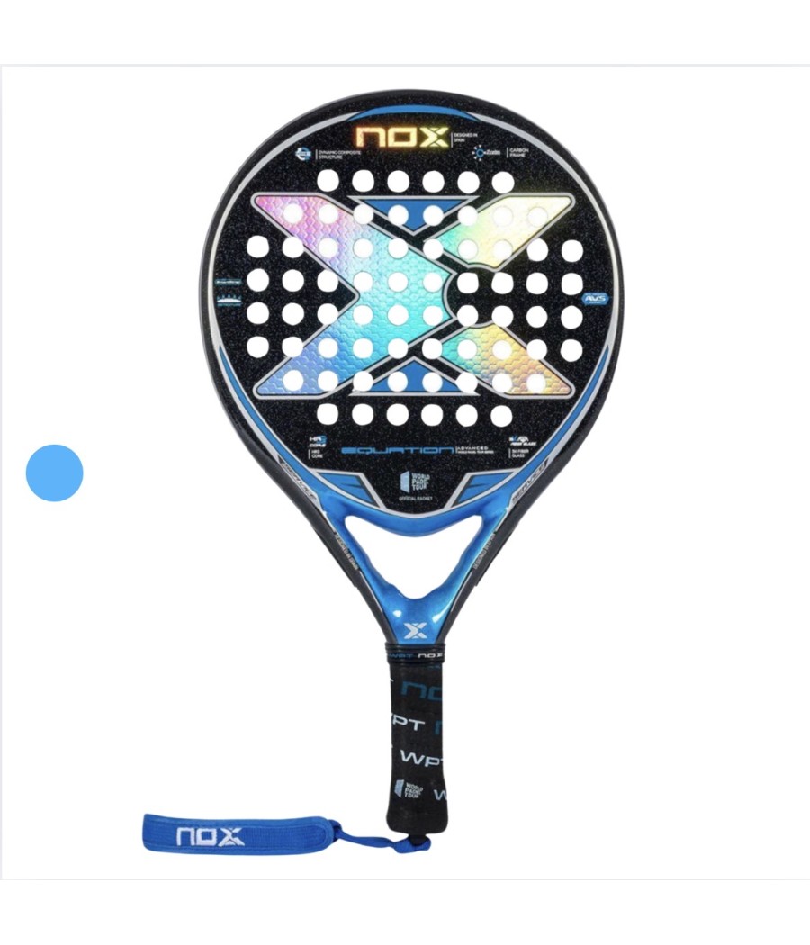 Raquette de padel Nox Attraction WPT jaune et noir brillant