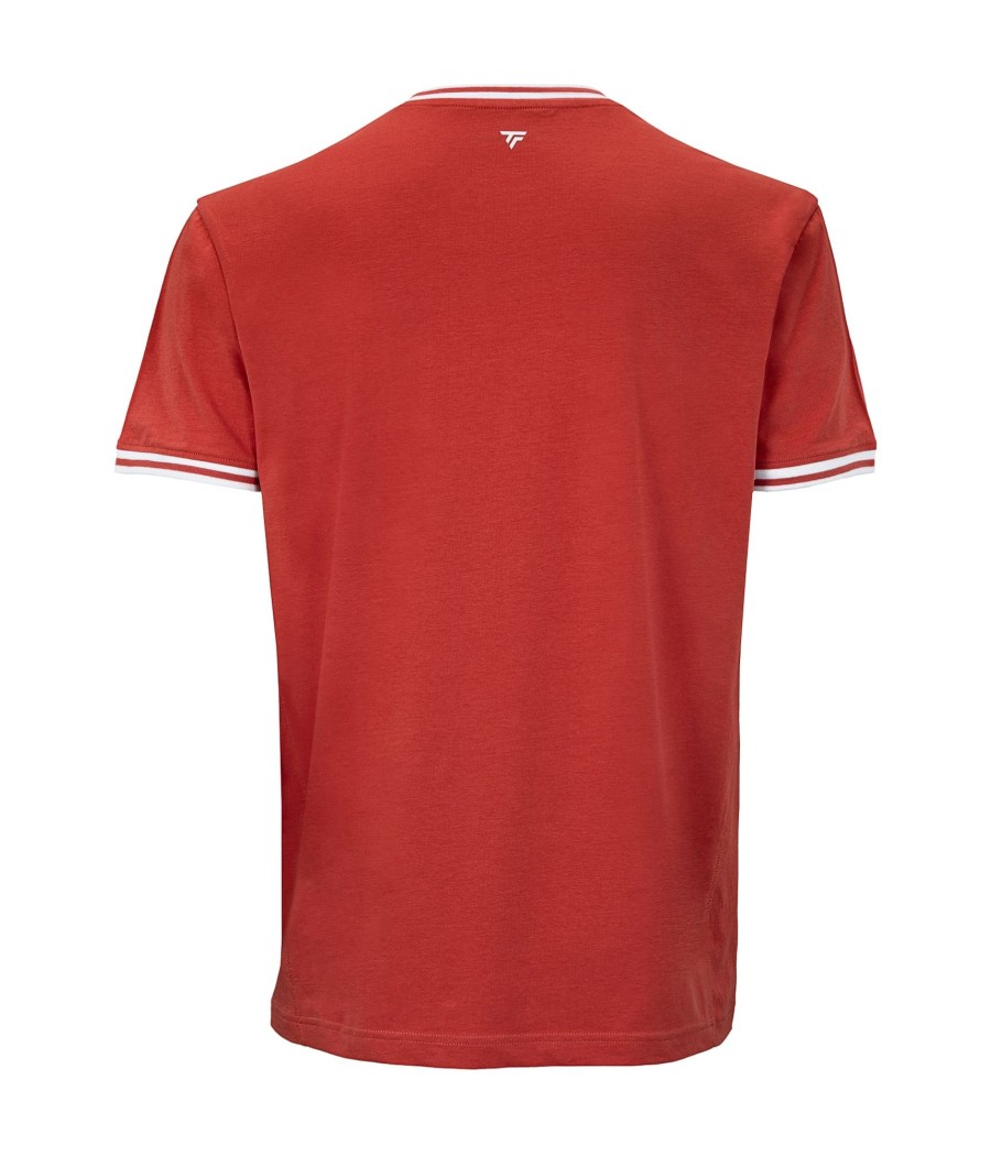 T-Shirt Tecnifibre Team Stretch tee (Terracotta)