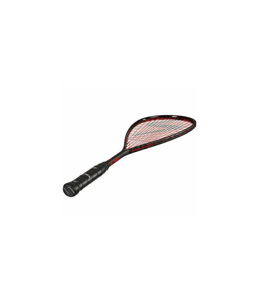 Raquette de squash Salming Powerray noire et rouge