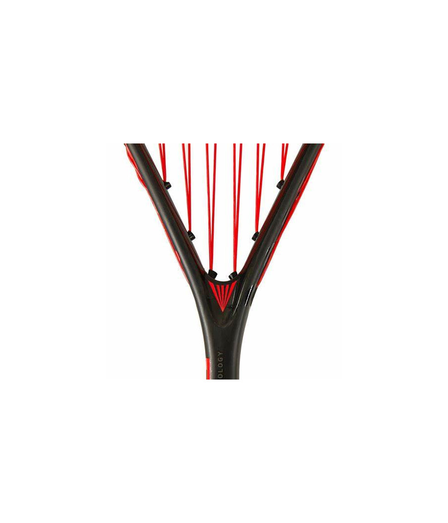 Raquette de squash Salming Powerray noire et rouge