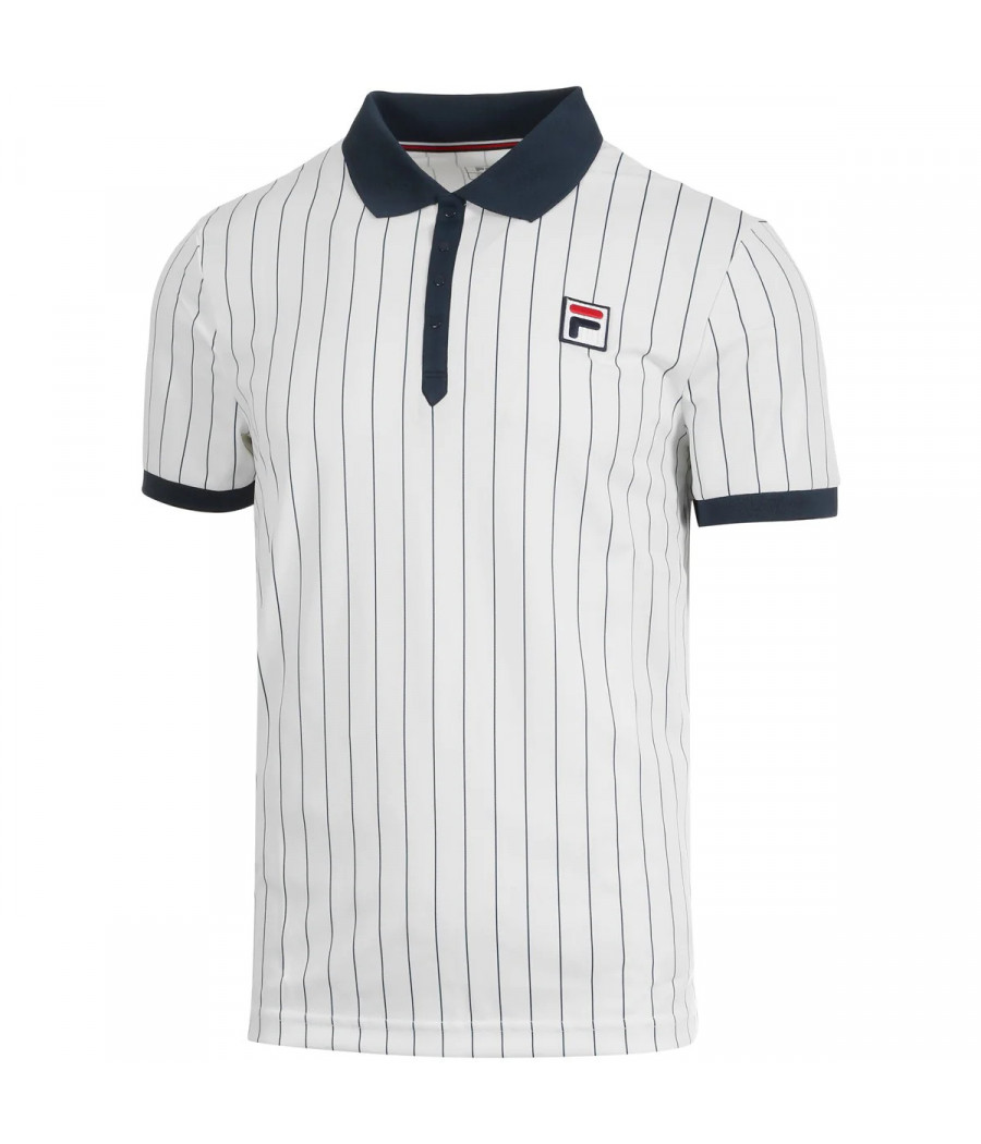 Polo Fila Stripes Bjorn blanc