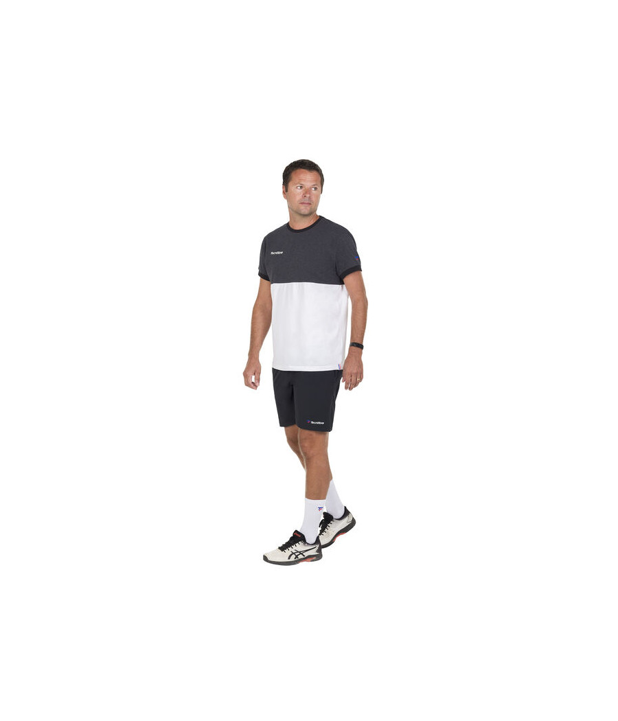 T-Shirt Tecnifibre F1 Stretch noir et blanc