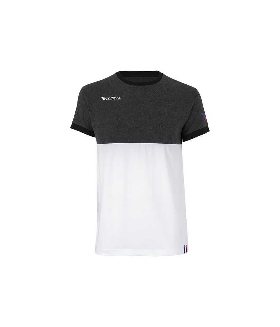 T-Shirt Tecnifibre F1 Stretch noir et blanc
