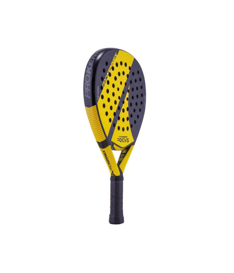 Raquette de padel Pro Kennex Kinetic Focus Pro pour les problèmes de coude jaune