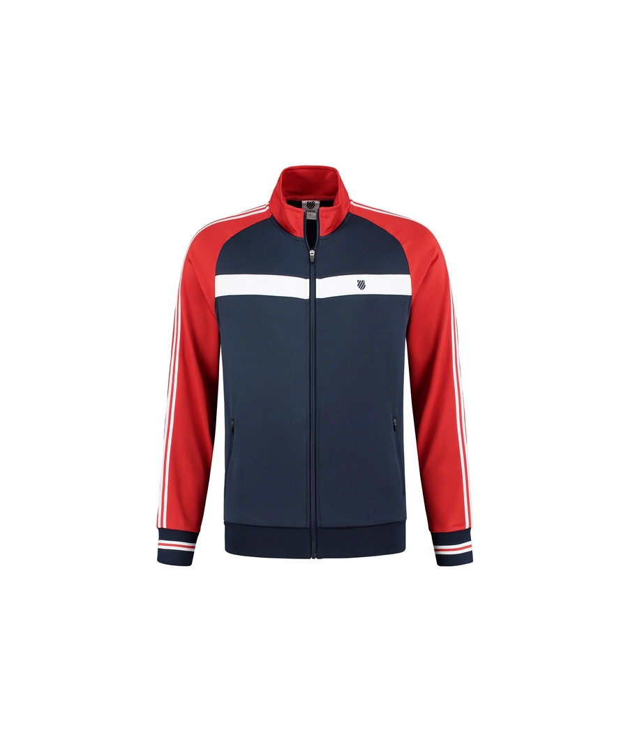 Veste K-Swiss Heritage sport tracksuit jacket rouge et bleu