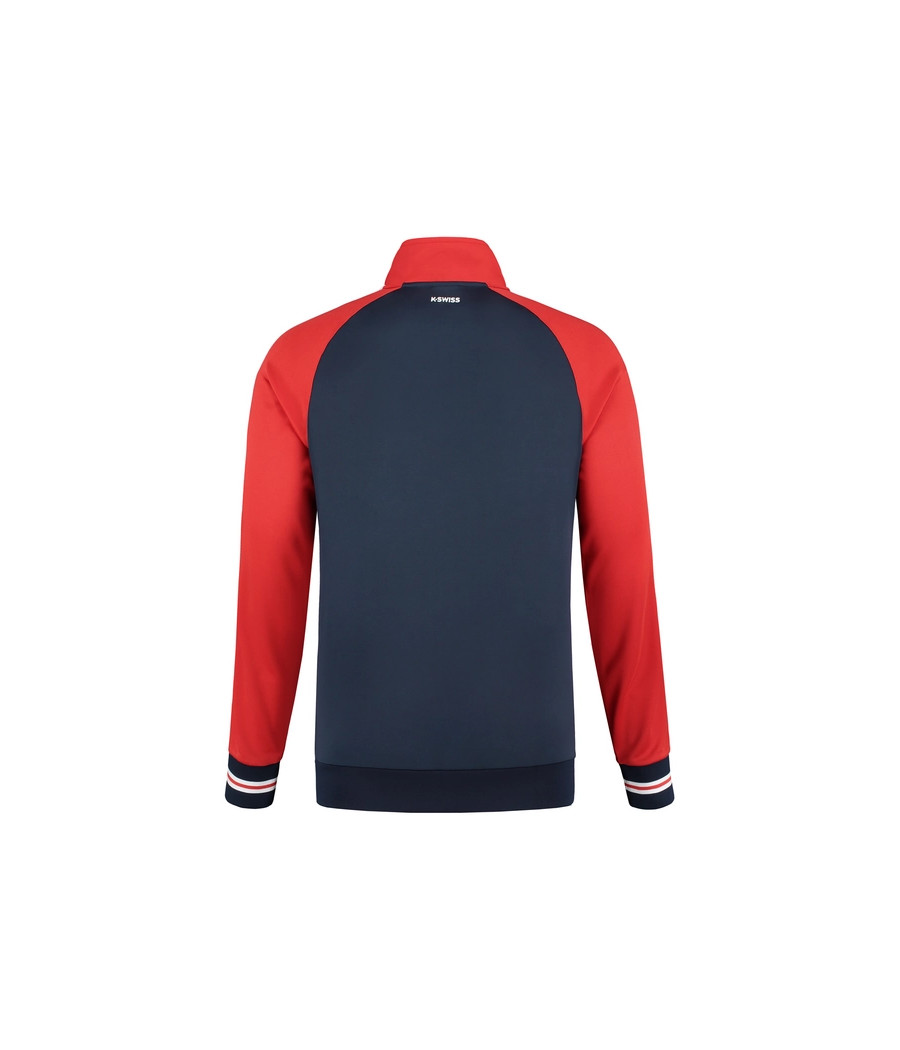 Veste K-Swiss Heritage sport tracksuit jacket rouge et bleu