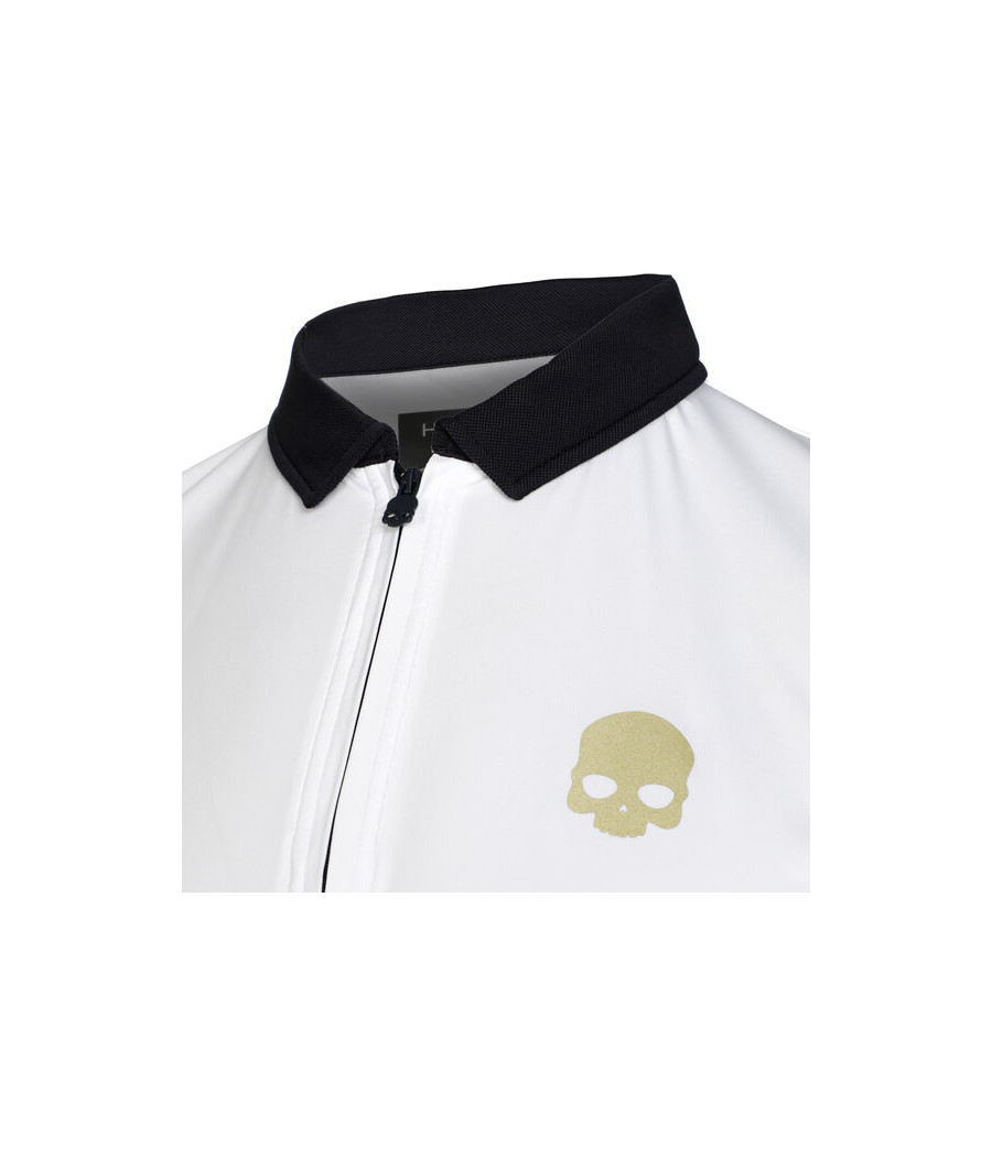 Polo Hydrogen Half Zip Tech Tee blanc et or