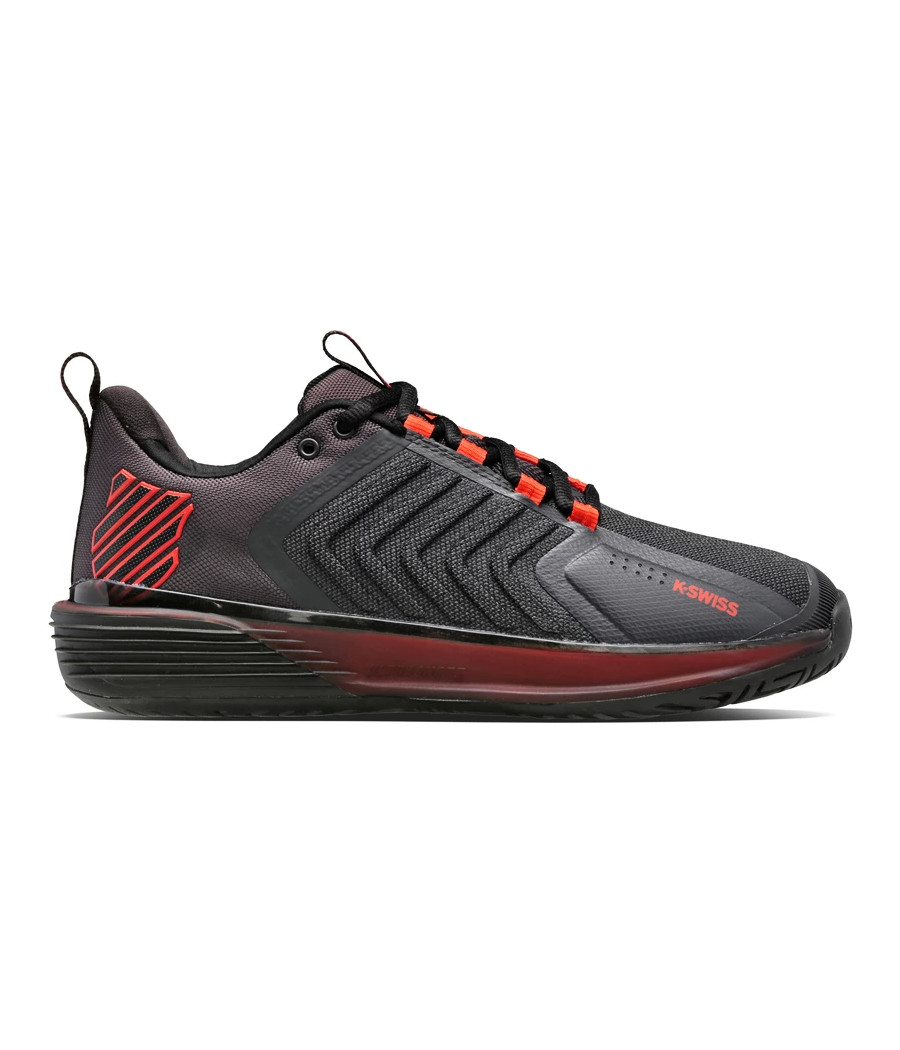 Chaussures de Padel K-Swiss Ultrashot 3 gris, noir et orange