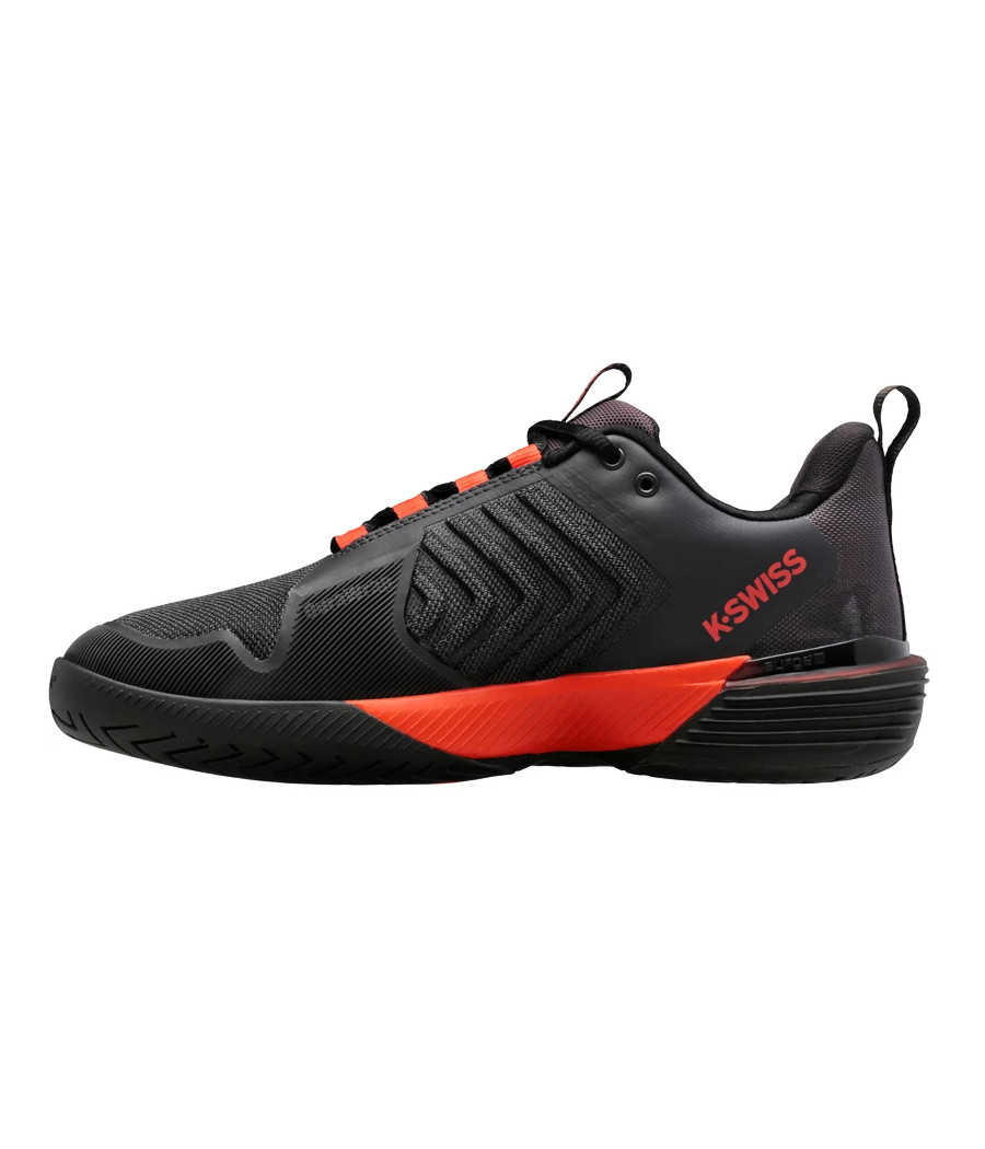 Chaussures de Padel K-Swiss Ultrashot 3 gris, noir et orange