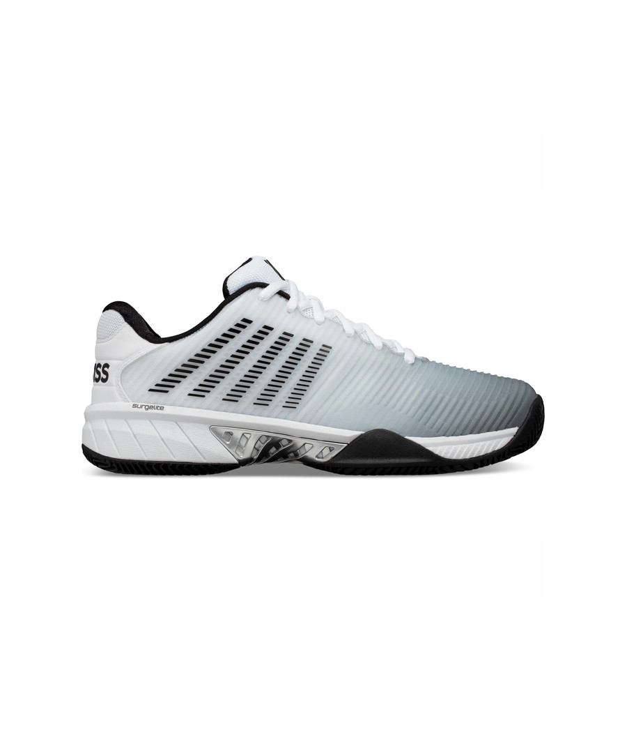 Chaussures de Padel K-Swiss hypercourt express 2 HB couleur blanc et noir