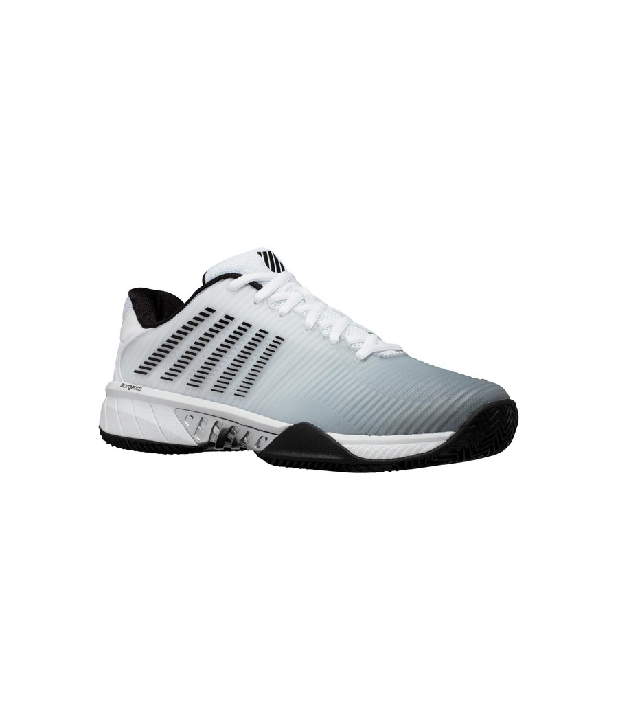 Chaussures de Padel K-Swiss hypercourt express 2 HB couleur blanc et noir