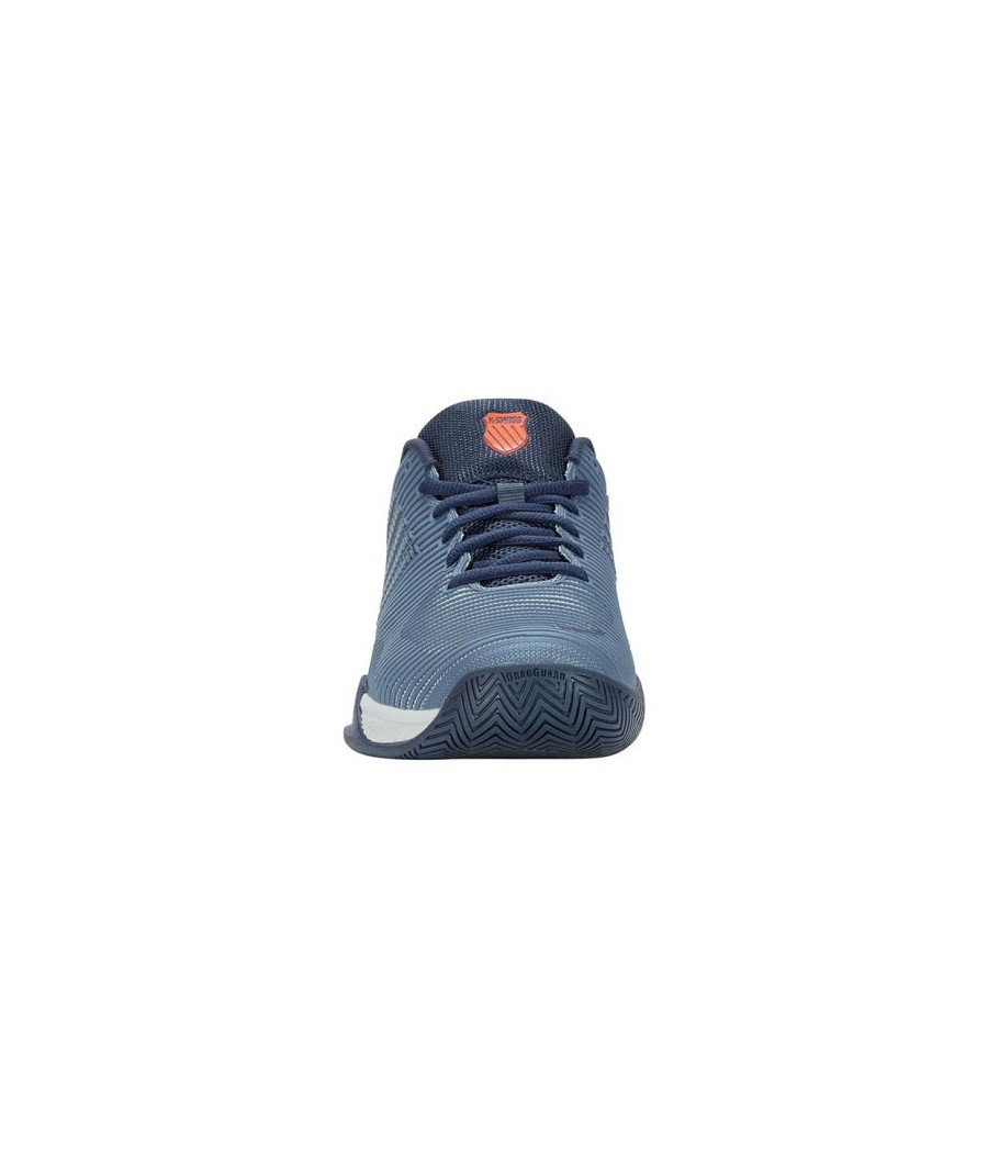 Chaussures de Padel K-Swiss hypercourt express 2 HB couleur gris, bleu et orange