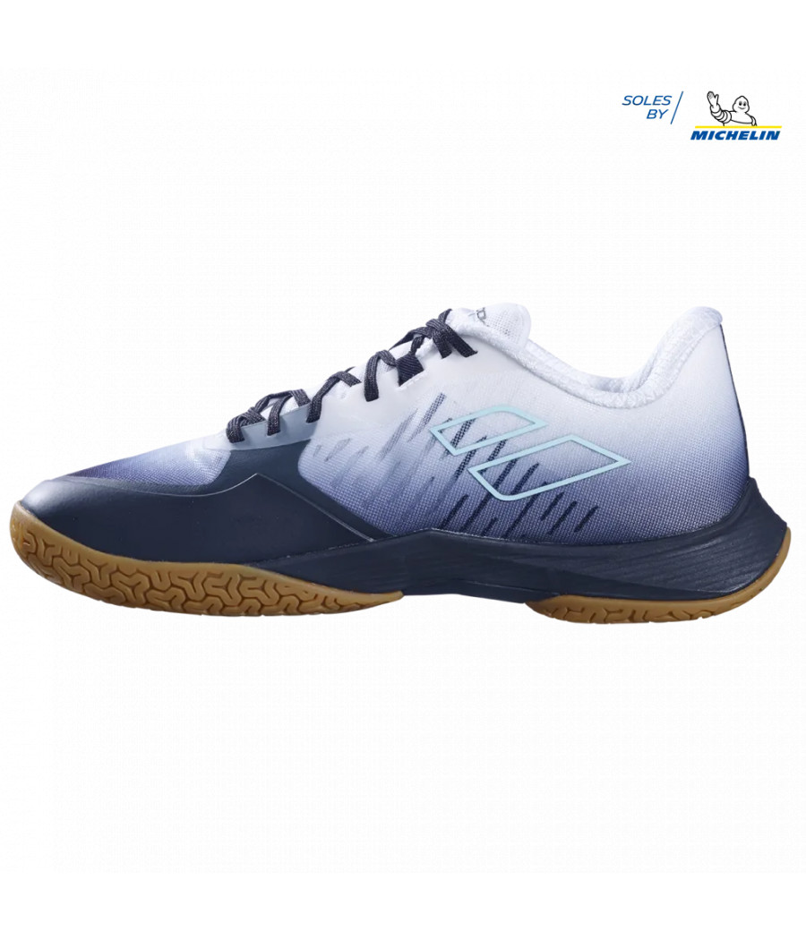 Chaussure indoor hommes Babolat Shadow Tour 5 bleue et blanche