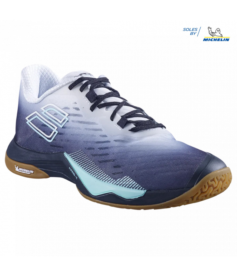 Chaussure indoor hommes Babolat Shadow Tour 5 bleue et blanche