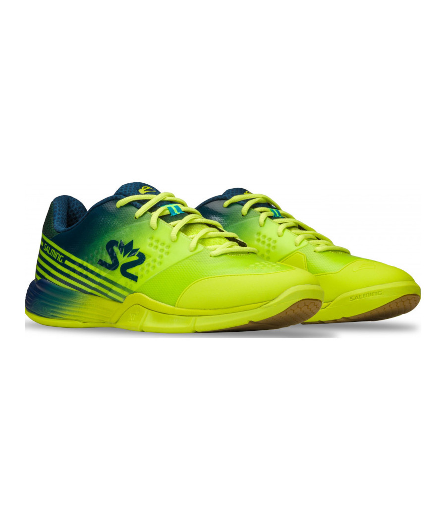 Chaussure indoor homme Salming Viper 5 jaune et bleue